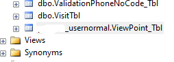 ایجاد نام جدول به صورت اشتباه در Sql Server
