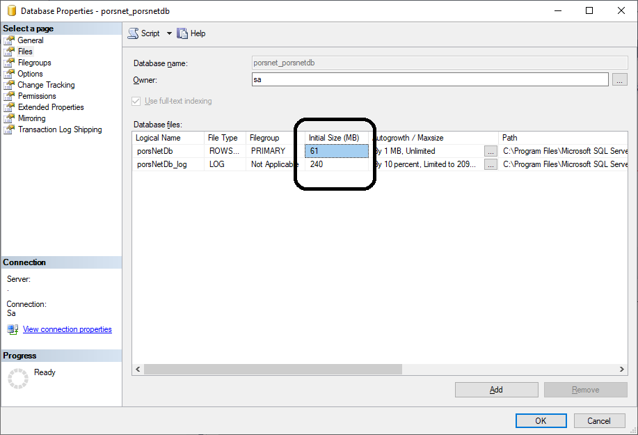 کاهش حجم log ها در sql server