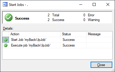 راه اندازی job در سرور