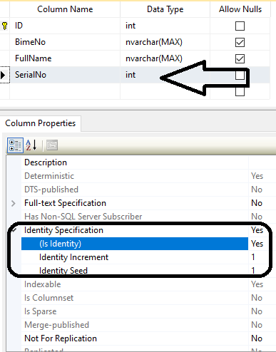 افزایش یکی یکی شماره سریال در Sql server